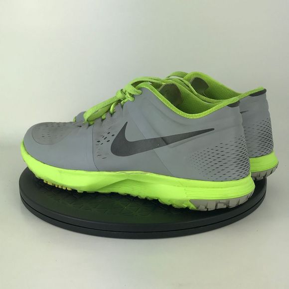 Nike FS Lite Trainer Gray/Green Athletic Running Shoes 615972-012 Men's Size 11 - Picture 7 of 12